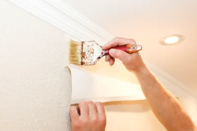 Pose de papier peint à Belvèze — revêtements muraux et toiles de verre